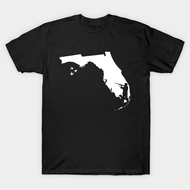 Florida Duck Hunting T-Shirt by Tesszero